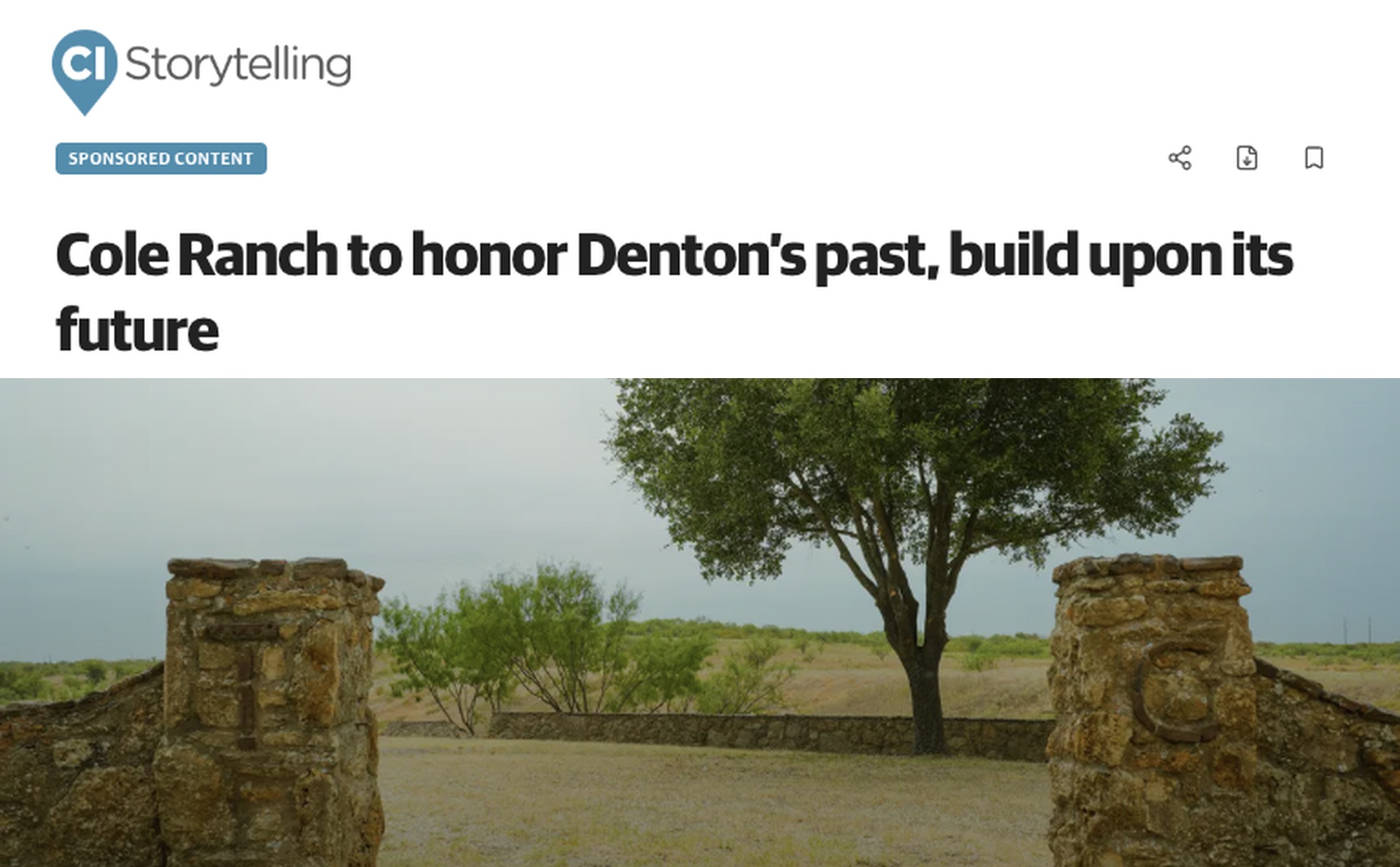 Community Impact Explores Cole Ranch’s Denton Roots and Future